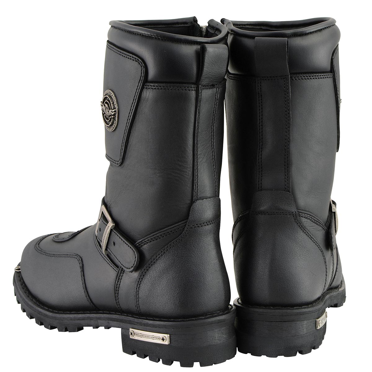 m Men's Milwaukee Engineer Riding Boots W/Shifter Toe #BM9090ZEK 10.5