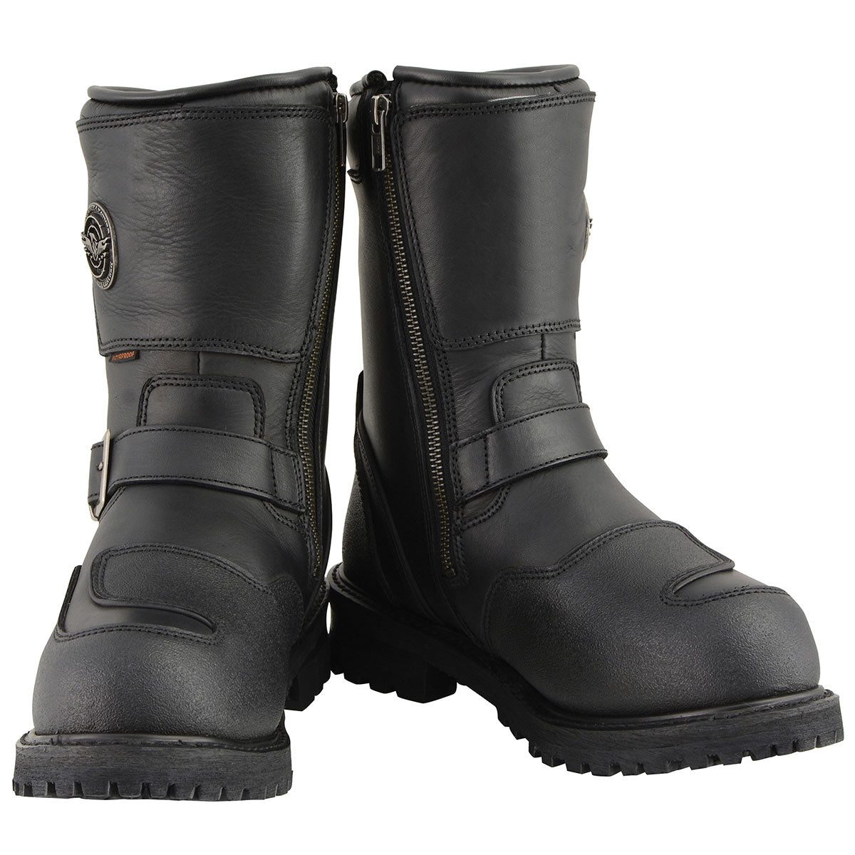 Milwaukee Leather Men's Black Wide Width 9-inch Waterproof