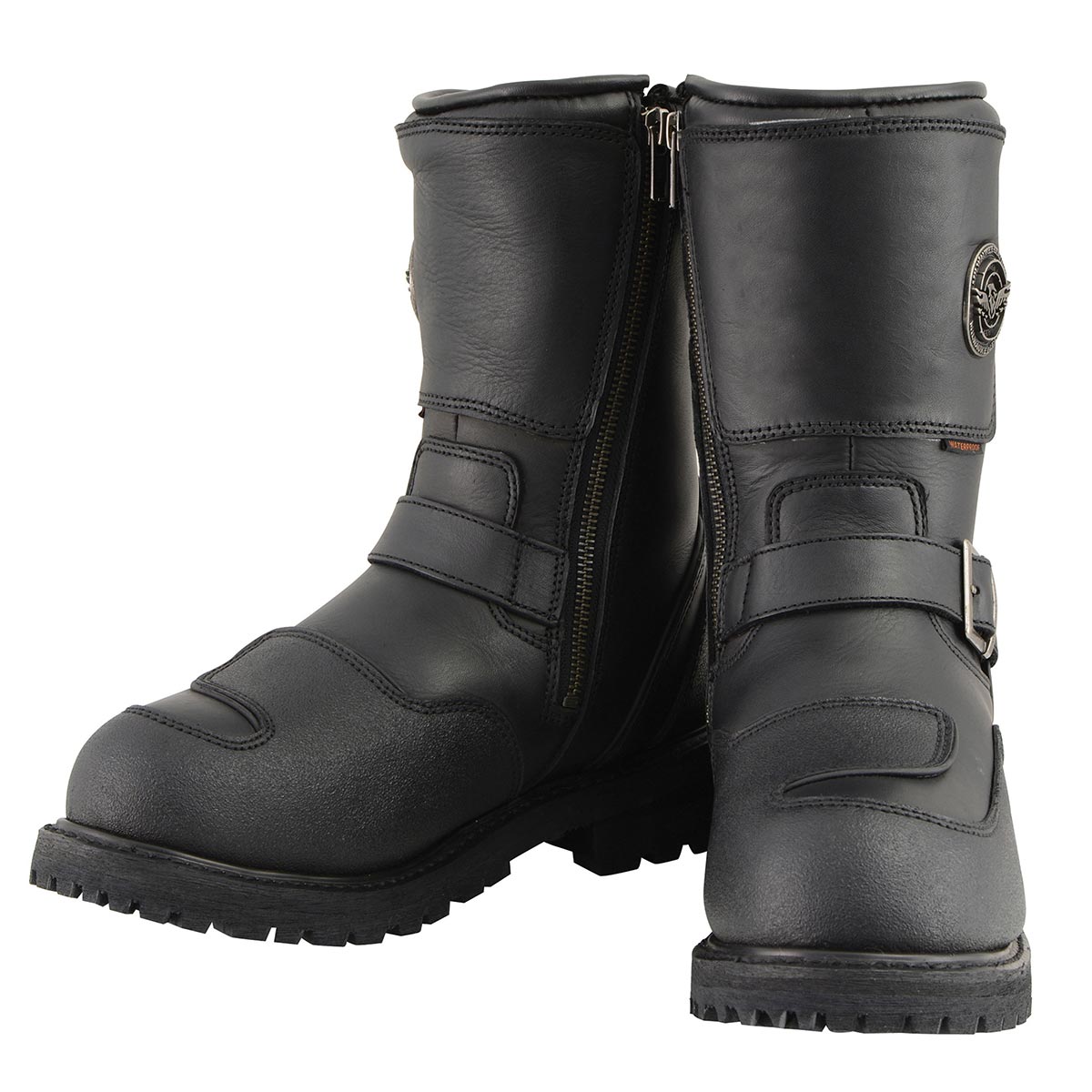 Milwaukee Leather Men's Black Wide Width 9-inch Waterproof