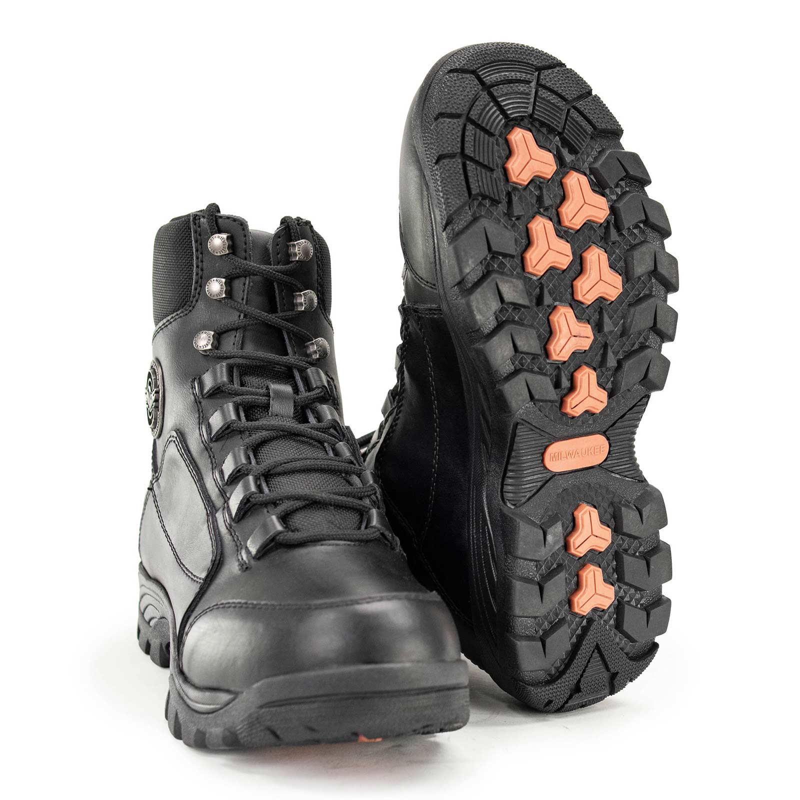 Milwaukee Leather MBM9081 Men's Black Leather Military and