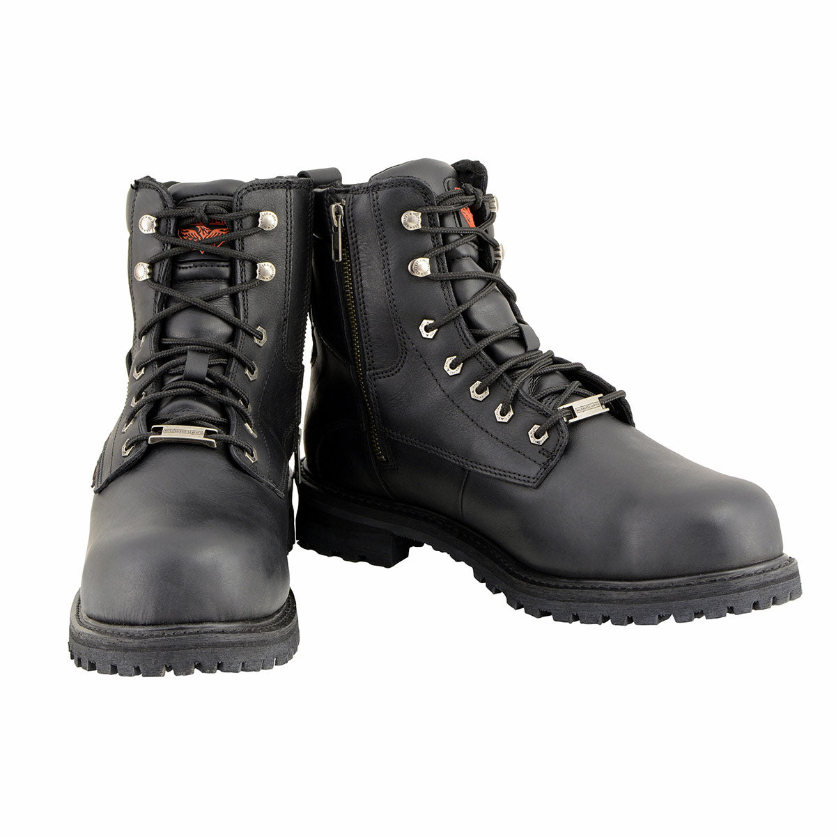 Milwaukee Leather MBM9097WPST Men's Black Wide-Width 6-inch Logger