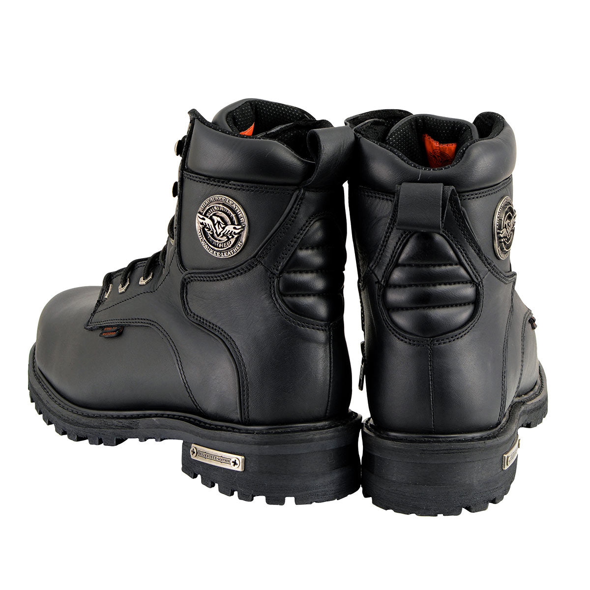 Milwaukee Leather MBM9097WPST Men's Black Wide-Width 6-inch Logger