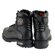 Milwaukee Leather MBM9097WPST Men's Black Wide-Width 6-inch Logger Steel Toe Water Proof Leather Boots