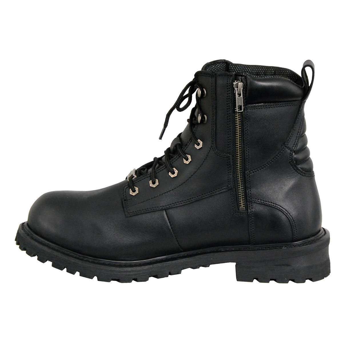 Milwaukee Leather MBM9097WPST Men's Black Wide-Width 6-inch Logger