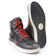 Milwaukee Leather MBM9103 Men's Vintage Leather Brown w/ Red Laces High-Top Reinforced Street Riding Casual Shoes