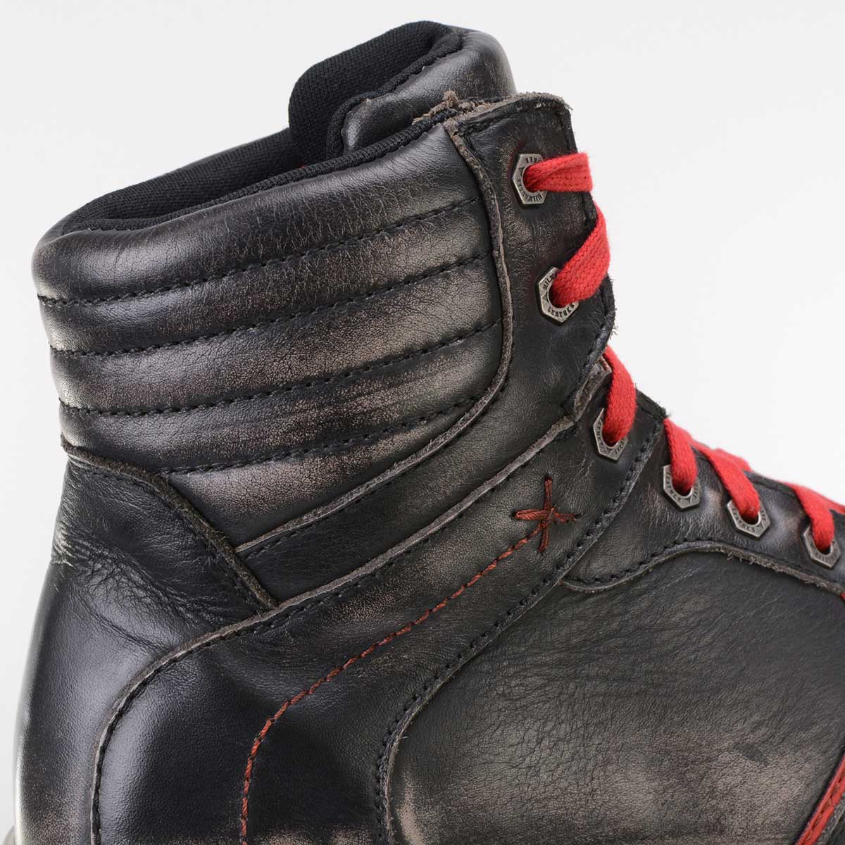 Milwaukee Leather MBM9103 Men's Vintage Leather Brown w/ Red Laces