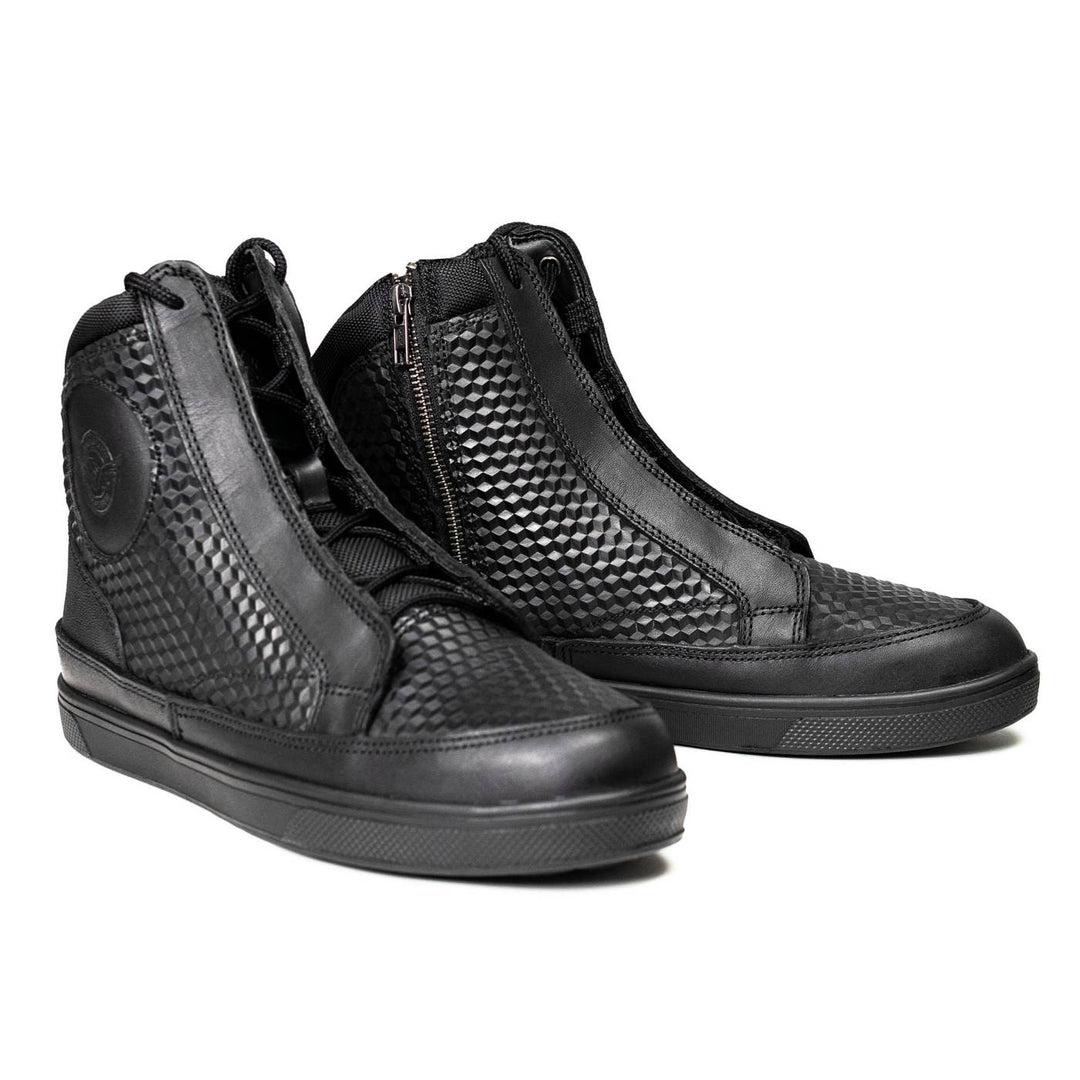 Milwaukee Leather Men's Black Leather Street Riding Shoes, MBM9104