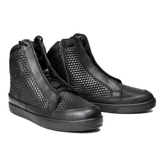 Milwaukee Leather Men's Black Leather Street Riding Shoes, MBM9104