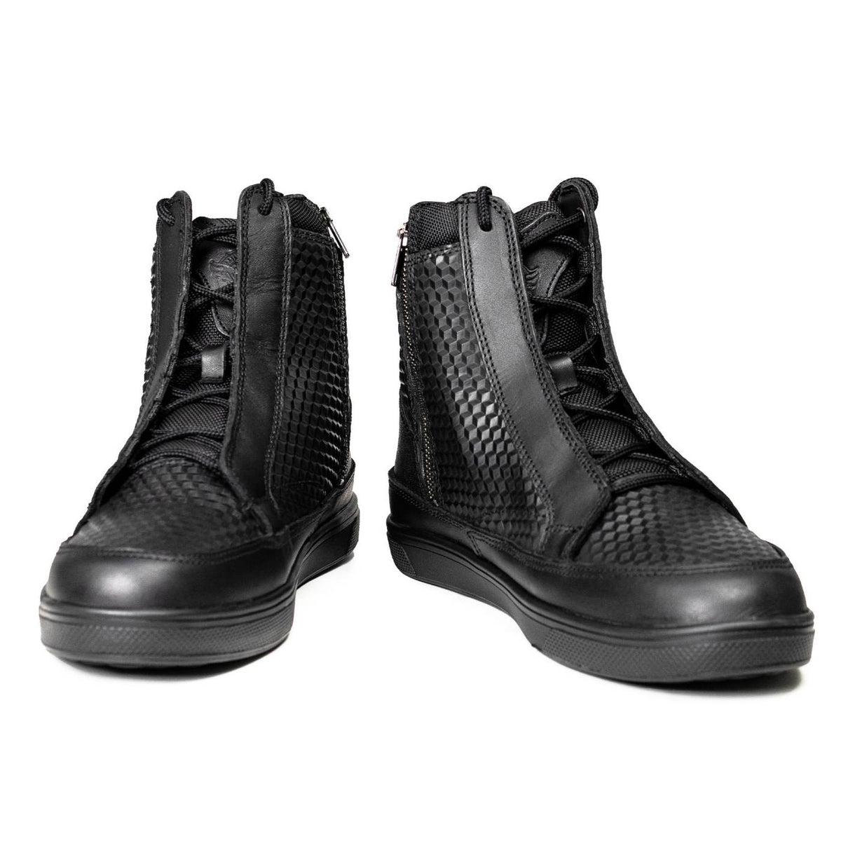 Milwaukee Leather Men's Black Leather Street Riding Shoes, MBM9104