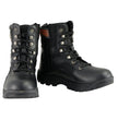 Milwaukee Leather Men's 9-Inch Black Leather Swat Style-Tactical Lace-Up Motorcycle Biker Boots MBM9105