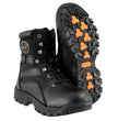Milwaukee Leather Men's 9-Inch Black Leather Swat Style-Tactical Lace-Up Motorcycle Biker Boots MBM9105