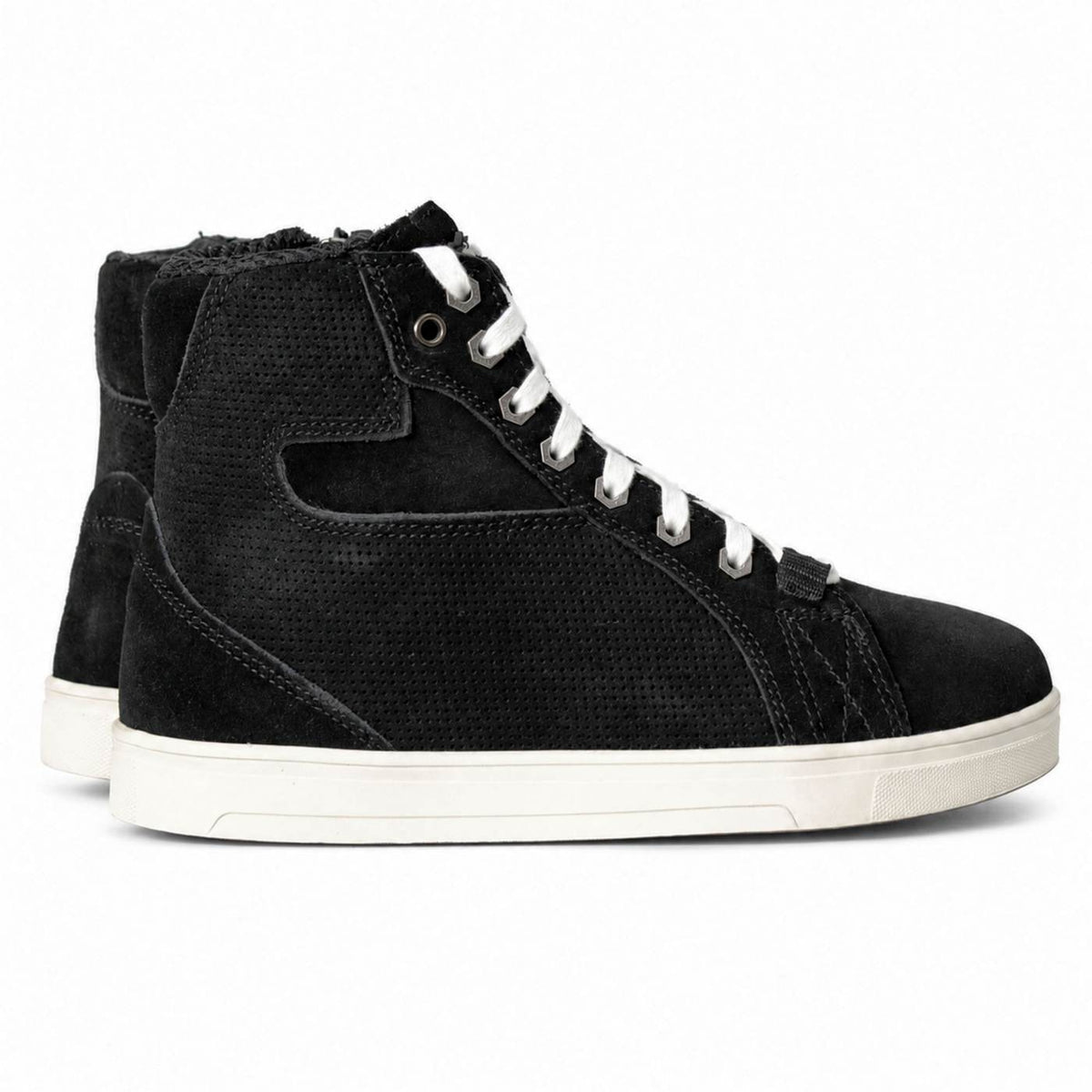 Milwaukee Leather Men's Roadflow Black Suede Reinforced Street Riding Shoes - MBM9106