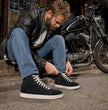 Milwaukee Leather Men's Black Suede Street Riding Shoes, MBM9106