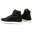Milwaukee Leather MBM9107 Men's Black Suede Leather w/ White Stitching Reinforced Street Riding Shoes w/ Ankle Support