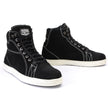 Milwaukee Leather MBM9107 Men's Black Suede Leather w/ White Stitching Reinforced Street Riding Shoes w/ Ankle Support