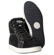 Milwaukee Leather Men's Roadstitch Black Suede Reinforced Street Riding Shoes w/ White Stitching - MBM9107