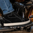 Milwaukee Leather Men's Black Suede Street Riding Shoes, MBM9106