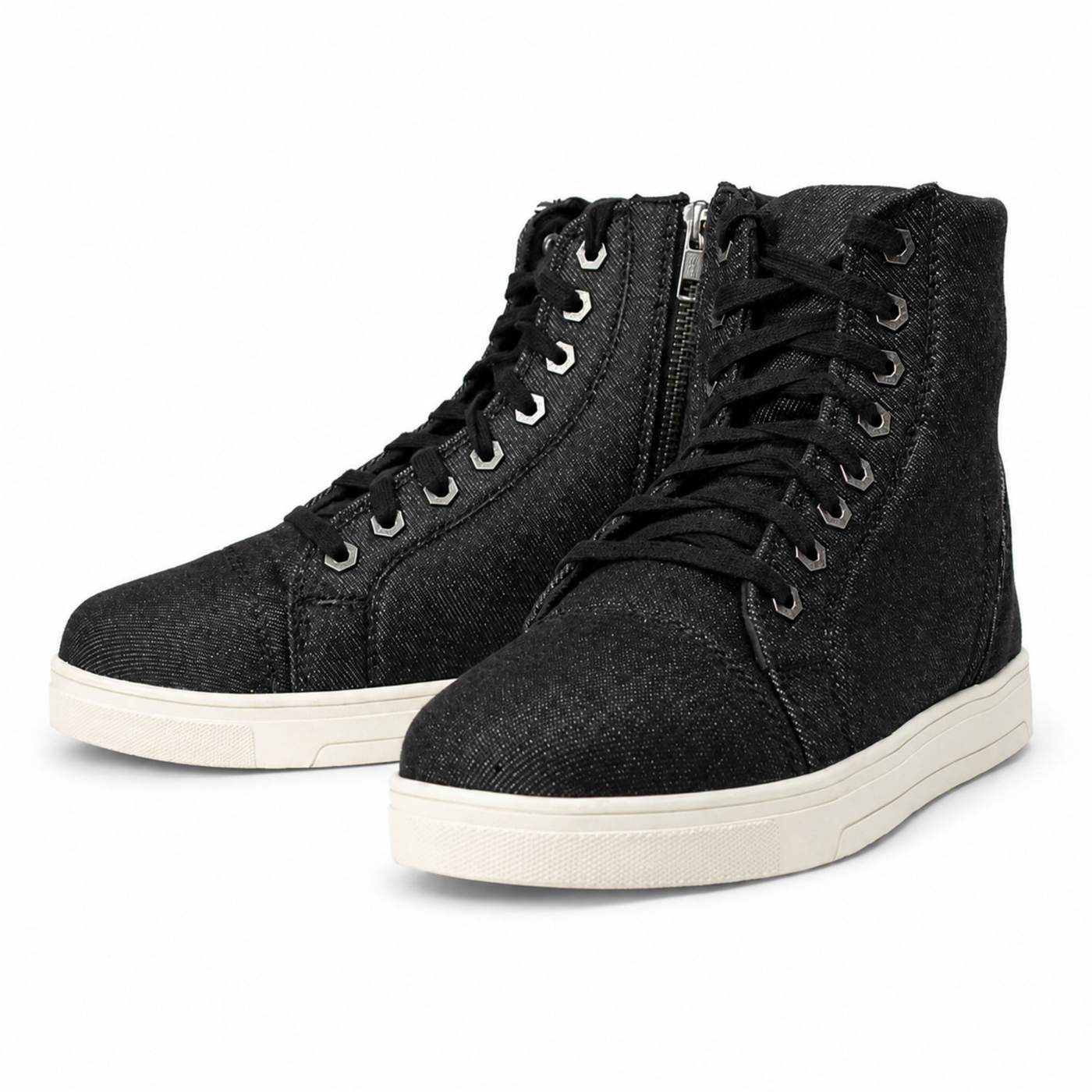Milwaukee Leather Men's Threadshift Black Canvas Reinforced Street Riding Shoes - MBM9108