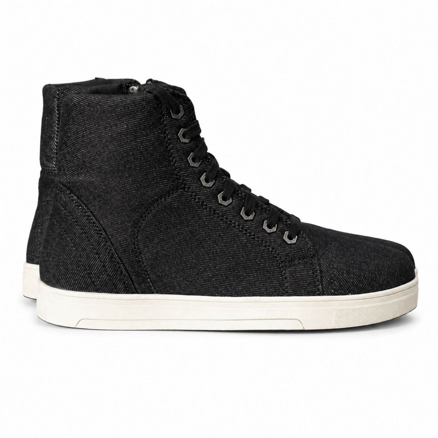 Milwaukee Leather Men's Threadshift Black Canvas Reinforced Street Riding Shoes - MBM9108