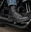 Milwaukee Leather MBM9115 Men's Black Leather 6-Inch Swat Style-Tactical Motorcycle Rider Biker Boots