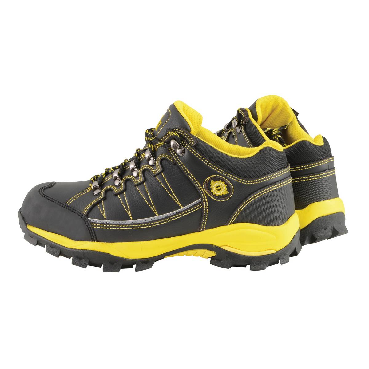 Bazalt MBM9120 Men's Black and Yellow Water and Frost Proof Leather Outdoor Lace-Up Shoes