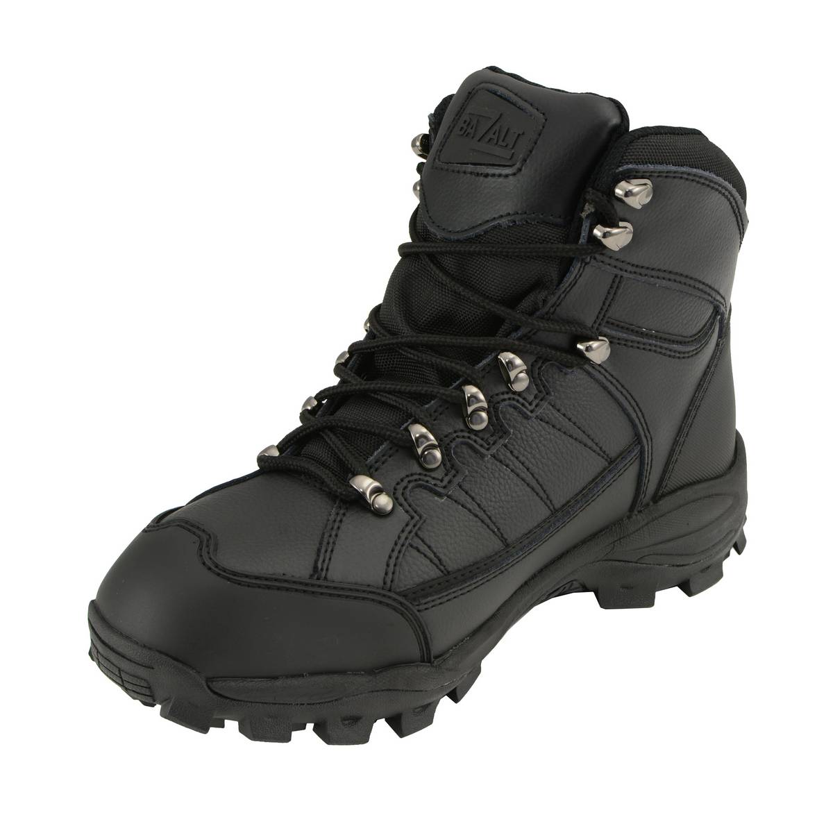 Bazalt MBM9129ST Men's Black Water and Frost Proof Leather Boots with Composite-Toe