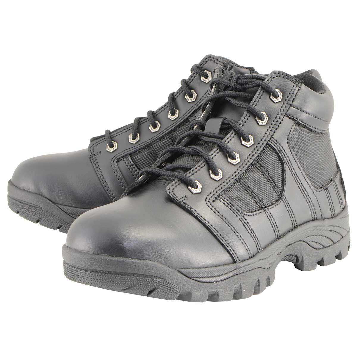 Milwaukee Leather MBM9131 Men’s Black Lace-Up Waterproof Swat Style-Tactical Motorcycle Shoes