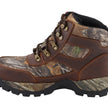 Milwaukee Leather MBM9141 Men's Brown Waterproof Hiking Boots with Mossy Oak Print