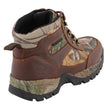 Milwaukee Leather MBM9141 Men's Brown Waterproof Hiking Boots with Mossy Oak Print