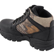 Milwaukee Leather MBM9145 Men's Waterproof Black Hiking Boots with Mossy Oak Print