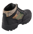 Milwaukee Leather MBM9145 Men's Waterproof Black Hiking Boots with Mossy Oak Print