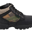 Milwaukee Leather MBM9145 Men's Waterproof Black Hiking Boots with Mossy Oak Print