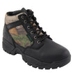 Milwaukee Leather MBM9145 Men's Waterproof Black Hiking Boots with Mossy Oak Print
