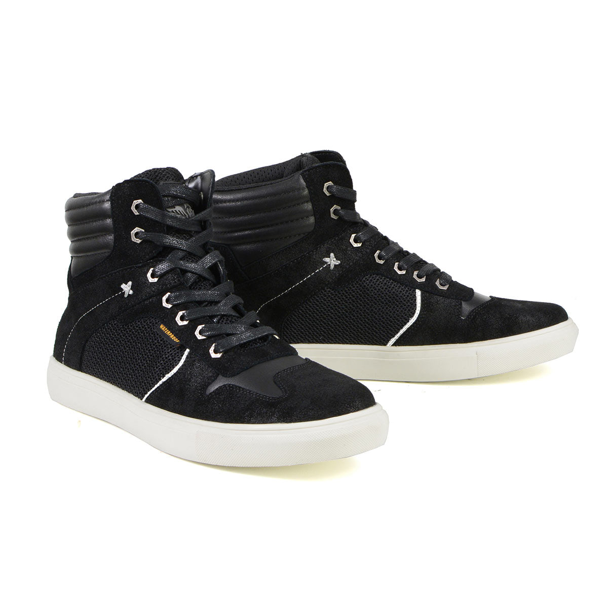 Milwaukee Leather MBM9151 Men's Black Suede and Leather Reinforced ...