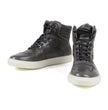 Milwaukee Leather MBM9153 Men's Vintage Grey Leather High-Top Reinforced Street Riding Waterproof Shoes
