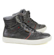 Milwaukee Leather MBM9153 Men's Vintage Grey Leather High-Top Reinforced Street Riding Waterproof Shoes