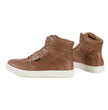 Milwaukee Leather MBM9154 Men's Cognac Leather High-Top Reinforced Street Riding Waterproof Shoes w/ Ankle Support