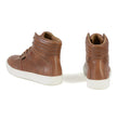 Milwaukee Leather MBM9154 Men's Cognac Leather High-Top Reinforced Street Riding Waterproof Shoes w/ Ankle Support