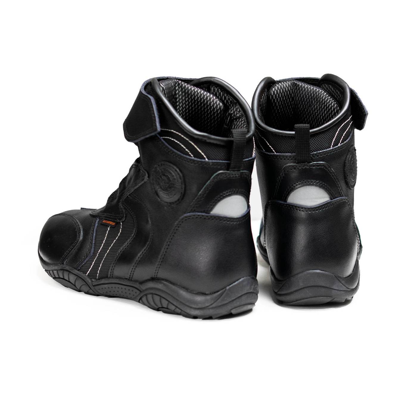 Milwaukee Leather Men's Troop Sport Black Waterproof Leather Motorcycle Racer Style Boots - MBM9185