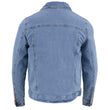Milwaukee Leather MDM1015 Men's Blue Classic Denim Jean Jacket