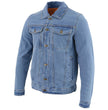 Milwaukee Leather MDM1015 Men's Blue Classic Denim Jean Jacket