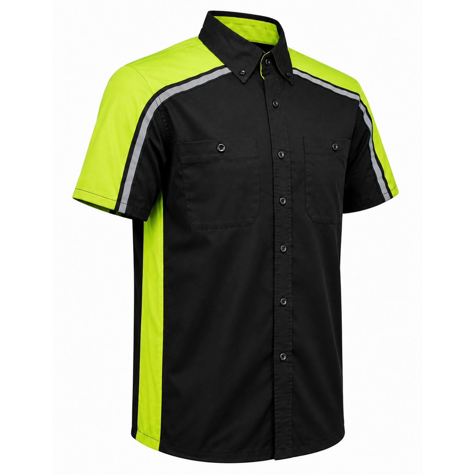 Milwaukee Motorcycle Clothing Co. Men's Green Mechanic Shirt, MDM11604