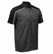 Milwaukee Motorcycle Clothing Co. Men’s Delco Gray/Black Mechanic Rider Ready Shirt w/ Reflective Strip MDM11605