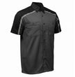 Milwaukee Motorcycle Clothing Co. Men's Gray Black Mechanic Shirt, MDM11605