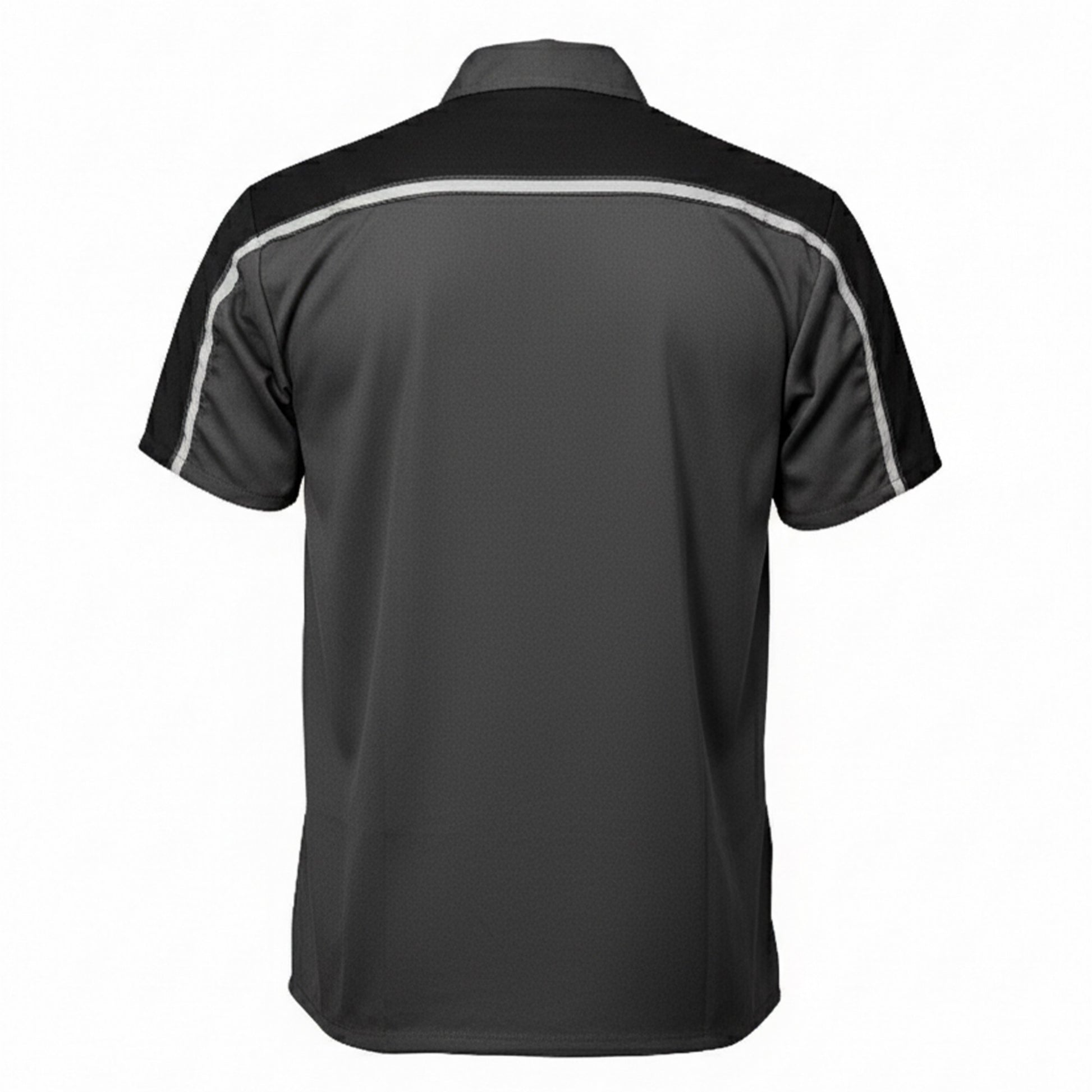 MMCC Men's Delco Gray Black Mechanic Shirt - MDM11605