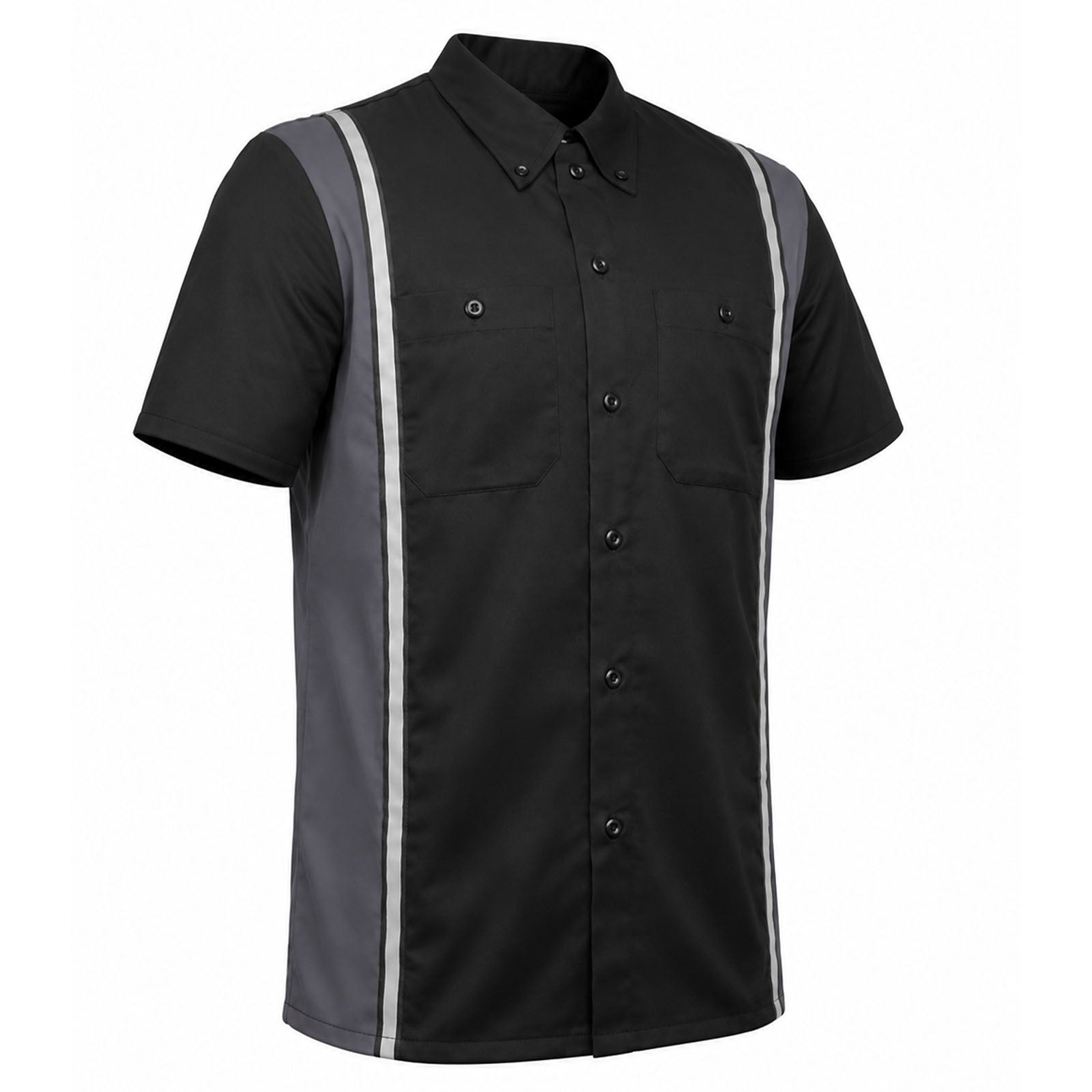 Milwaukee Motorcycle Clothing Co. Men's Gray Mechanic Shirt, MDM11608