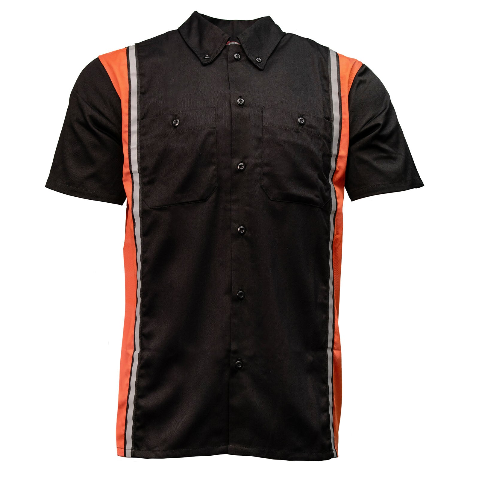 Milwaukee Motorcycle Clothing Co. Men's Orange Mechanic Shirt, MDM11610