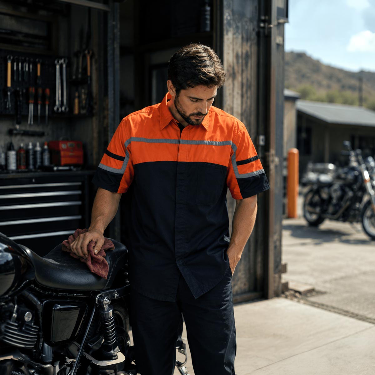 Men's Torque Shift Mechanic Shirt, MDM11616