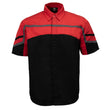 MMCC Men’s Torque Shift Reflective Mechanic Work Shirt - Concealed Closure - 50/50 Cotton Poly Blend - MDM11617