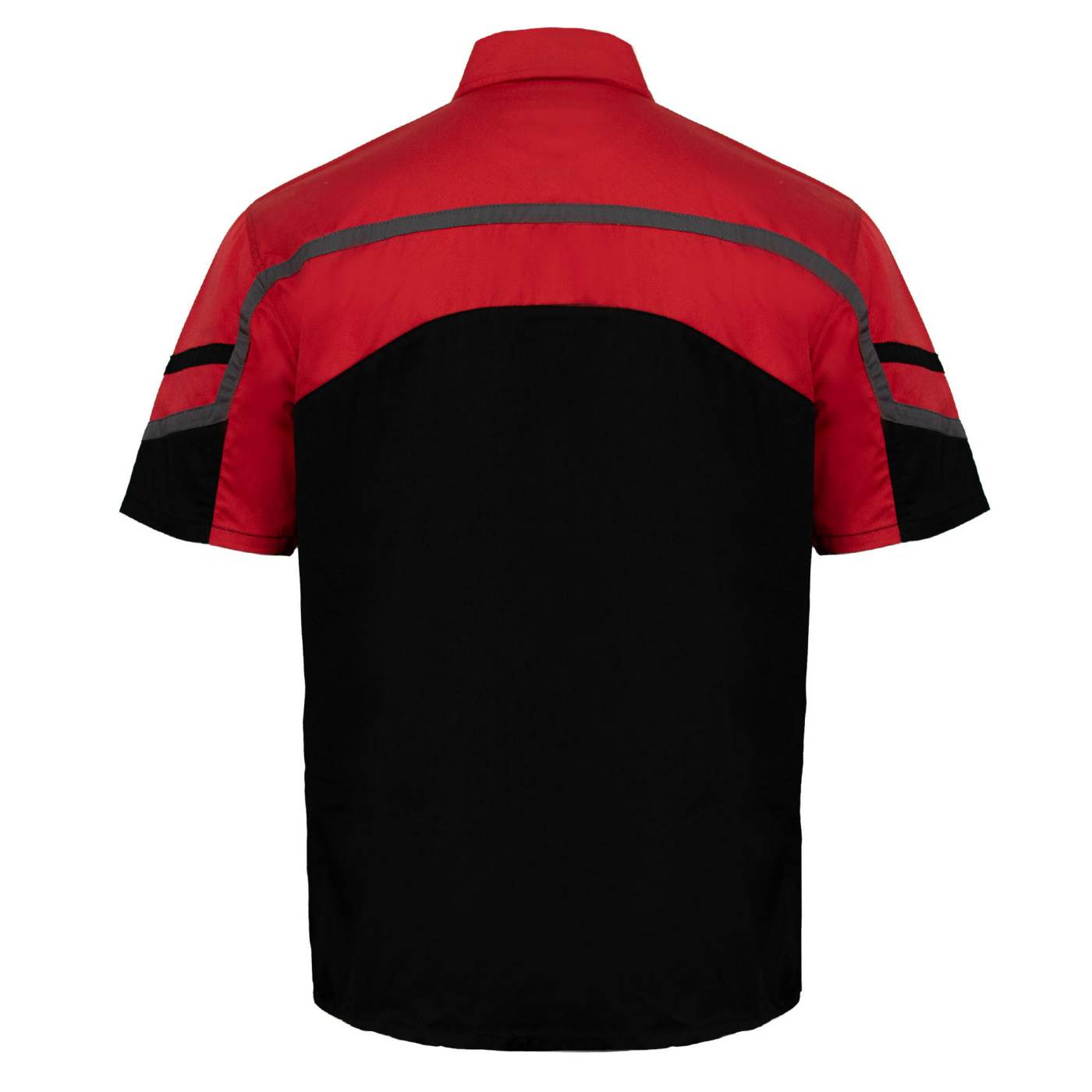 MMCC Men’s Torque Shift Reflective Mechanic Work Shirt - Concealed Closure - 50/50 Cotton Poly Blend - MDM11617